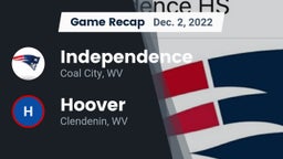 Recap: Independence  vs. Hoover  2022