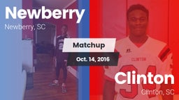 Matchup: Newberry vs. Clinton  2016