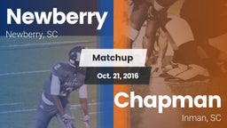 Matchup: Newberry vs. Chapman  2016