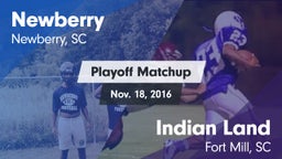 Matchup: Newberry vs. Indian Land  2016