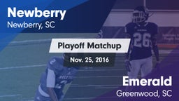 Matchup: Newberry vs. Emerald  2016