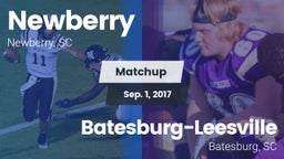 Matchup: Newberry vs. Batesburg-Leesville  2017