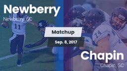 Matchup: Newberry vs. Chapin  2017