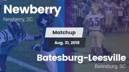 Matchup: Newberry vs. Batesburg-Leesville  2018
