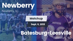 Matchup: Newberry vs. Batesburg-Leesville  2019