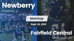 Matchup: Newberry vs. Fairfield Central  2019