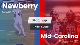 Matchup: Newberry vs. Mid-Carolina  2019