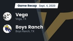 Recap: Vega  vs. Boys Ranch  2020