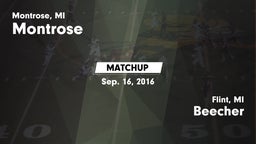 Matchup: Montrose vs. Beecher  2016