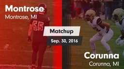 Matchup: Montrose vs. Corunna  2016