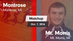 Matchup: Montrose vs. Mt. Morris  2016