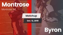 Matchup: Montrose vs. Byron 2018