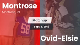 Matchup: Montrose vs. Ovid-Elsie 2019