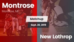 Matchup: Montrose vs. New Lothrop 2019