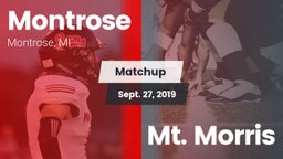 Matchup: Montrose vs. Mt. Morris 2019