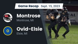 Recap: Montrose  vs. Ovid-Elsie  2023