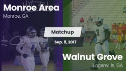 Matchup: Monroe Area vs. Walnut Grove  2017
