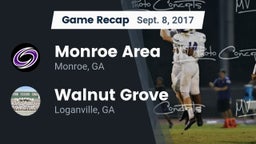 Recap: Monroe Area  vs. Walnut Grove  2017