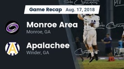 Recap: Monroe Area  vs. Apalachee  2018