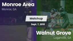 Matchup: Monroe Area vs. Walnut Grove  2018
