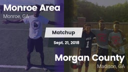 Matchup: Monroe Area vs. Morgan County  2018