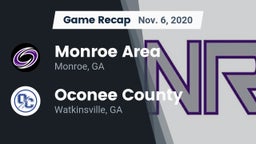 Recap: Monroe Area  vs. Oconee County  2020