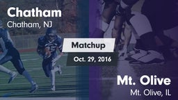 Matchup: Chatham  vs. Mt. Olive  2016
