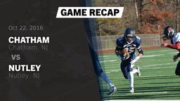 Recap: Chatham  vs. Nutley  2016