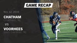 Recap: Chatham  vs. Voorhees  2016