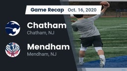 Recap: Chatham  vs. Mendham  2020