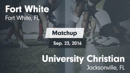 Matchup: Fort White vs. University Christian  2016