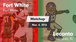 Matchup: Fort White vs. Lecanto  2016