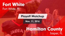 Matchup: Fort White vs. Hamilton County  2016