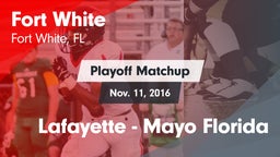 Matchup: Fort White vs. Lafayette  - Mayo Florida 2016