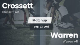 Matchup: Crossett vs. Warren  2016