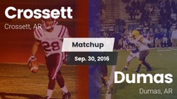 Matchup: Crossett vs. Dumas  2016