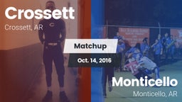 Matchup: Crossett vs. Monticello  2016