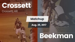 Matchup: Crossett vs. Beekman 2017