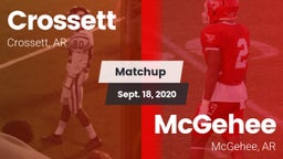 Matchup: Crossett vs. McGehee  2020