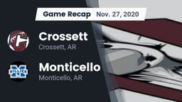 Recap: Crossett  vs. Monticello  2020