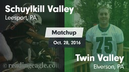 Matchup: Schuylkill Valley vs. Twin Valley  2016