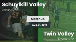 Matchup: Schuylkill Valley vs. Twin Valley  2018