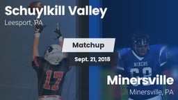 Matchup: Schuylkill Valley vs. Minersville  2018