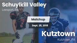 Matchup: Schuylkill Valley vs. Kutztown  2018