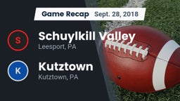 Recap: Schuylkill Valley  vs. Kutztown  2018
