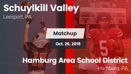 Matchup: Schuylkill Valley vs. Hamburg Area School District 2018