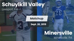 Matchup: Schuylkill Valley vs. Minersville  2019