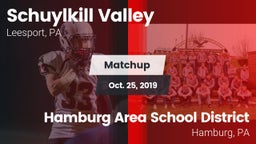 Matchup: Schuylkill Valley vs. Hamburg Area School District 2019