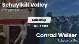 Matchup: Schuylkill Valley vs. Conrad Weiser  2020