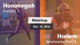 Matchup: Hononegah High vs. Harlem  2016